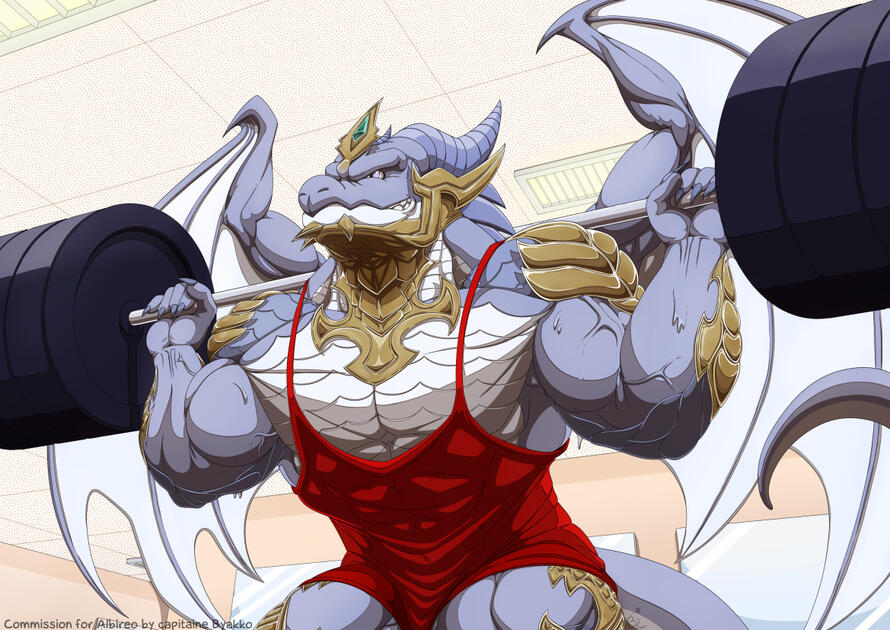 Commission: Albireo doing squats