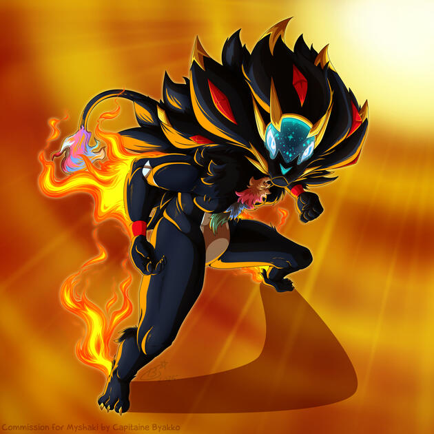Commission: Anthro Solgaleo for Myshaki