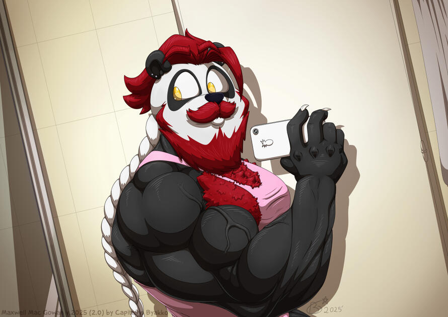 Drawing done on stream featuring my OC Maxwell MacGowan